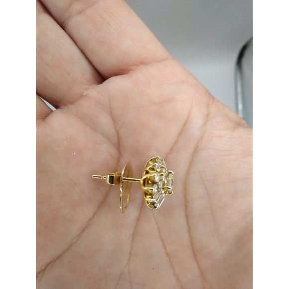14kt Gold & Diamond Flower set 4.55ct 22.03 Grams - Picture 5 of 10